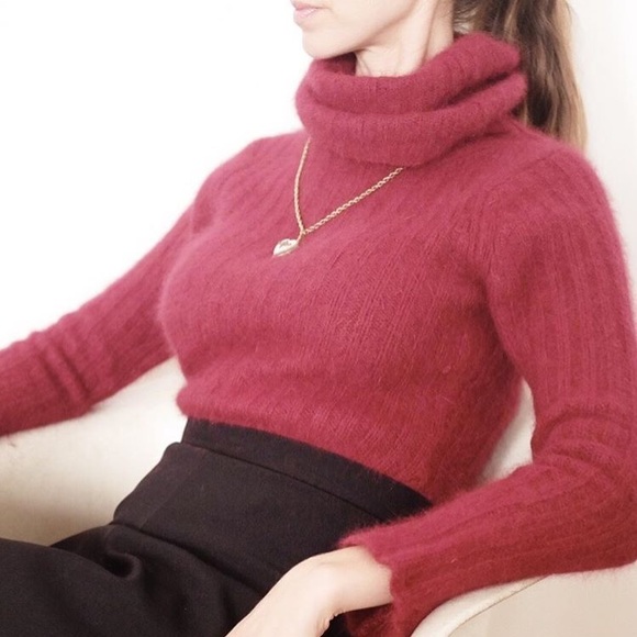 Vintage angora turtleneck sweater - Picture 1 of 2
